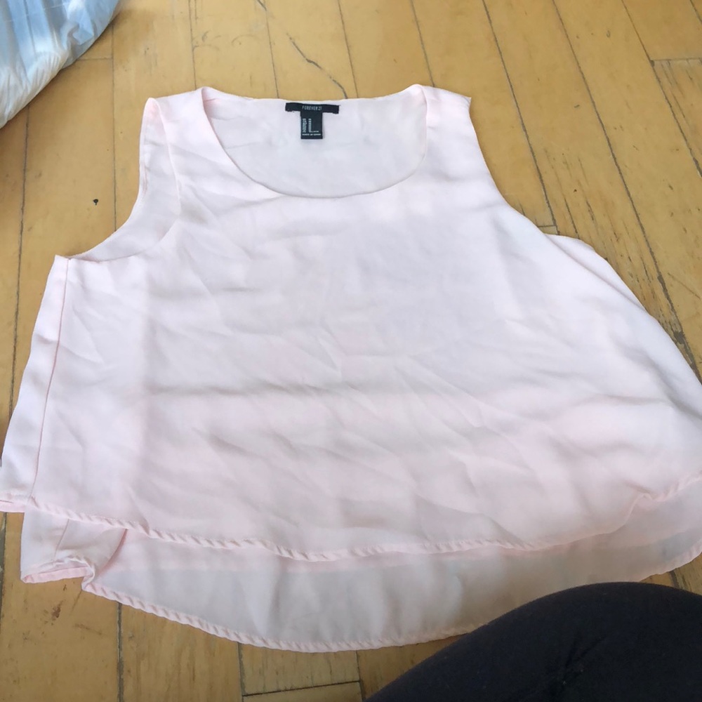 flowy pink tank top